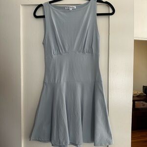 Reformation Blue Fit and Flare Mini Dress